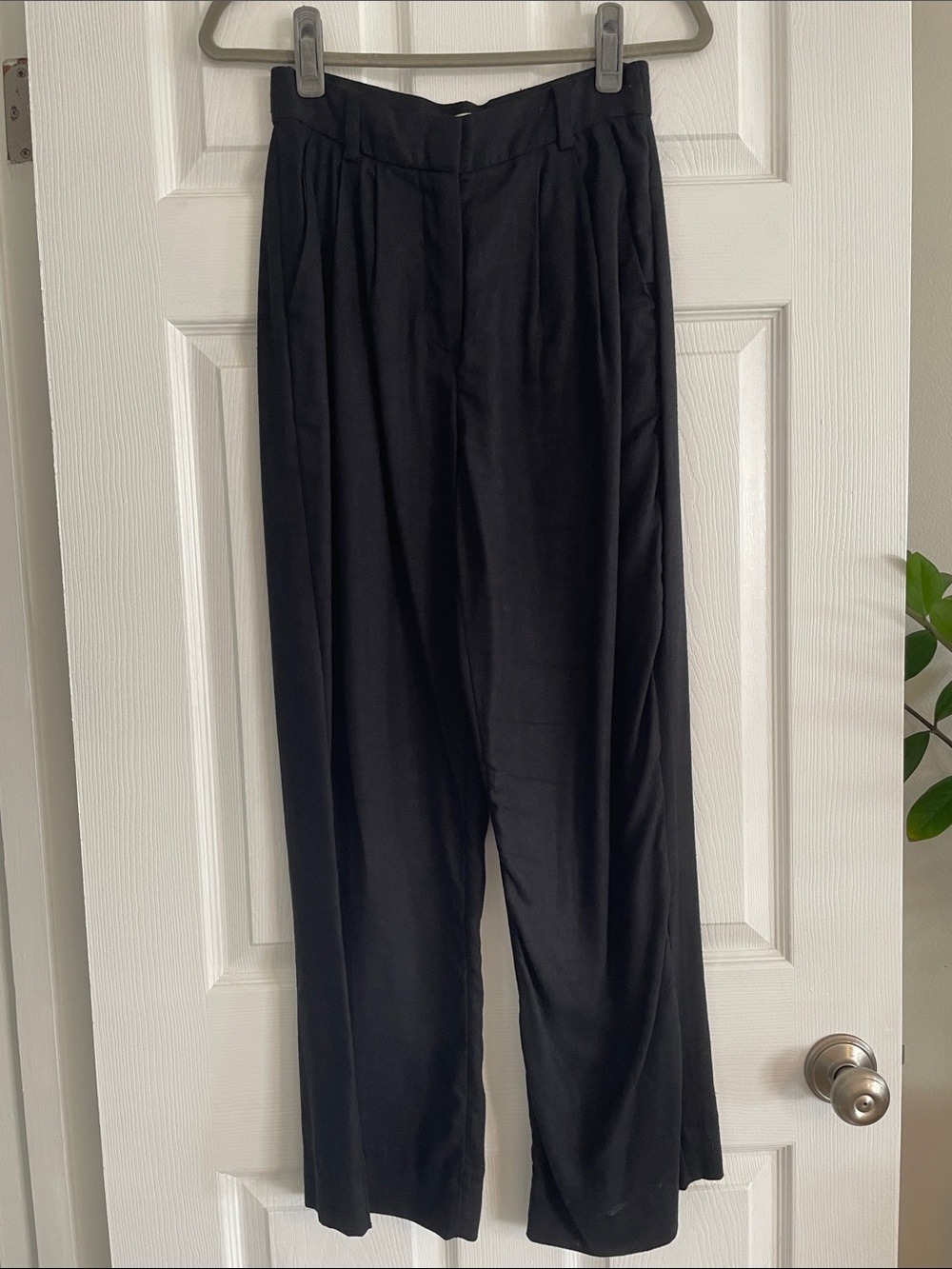 Abercrombie Sloan Tailored linen-blend pants curve love 25S